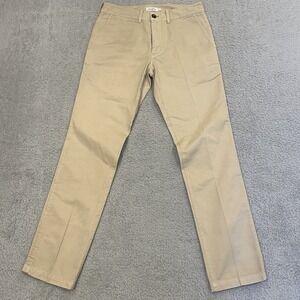 Saturdays‎ NYC Chino Pants Mens 31x31 Beige Cotton Twill Slim Fit